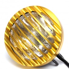 Faro Grigliato Oro Doppie Luci Moto Special Custom